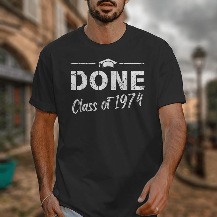 Done Class Of 1974 50th Reunion Graduation Classmate College Unisex T-Shirt