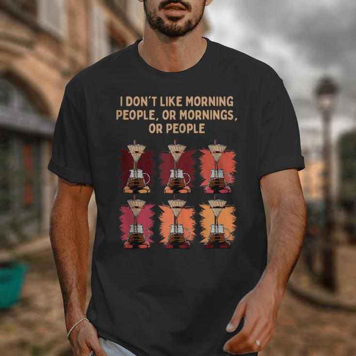 I Dont Like Morning People Introvert Coffee Lover Antisocial Unisex T-Shirt I Dont Like Morning People Introvert Coffee Lover Antisocial Unisex T-Shirt
