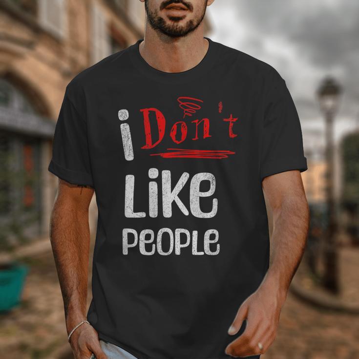 I Don't Like People Introvert Small Unisex T-Shirt I Don't Like People Introvert Small Unisex T-Shirt