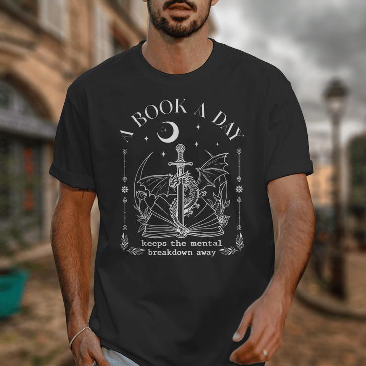 Dragon A Book A Day Keeps The Mental Breakdown Away Unisex T-Shirt