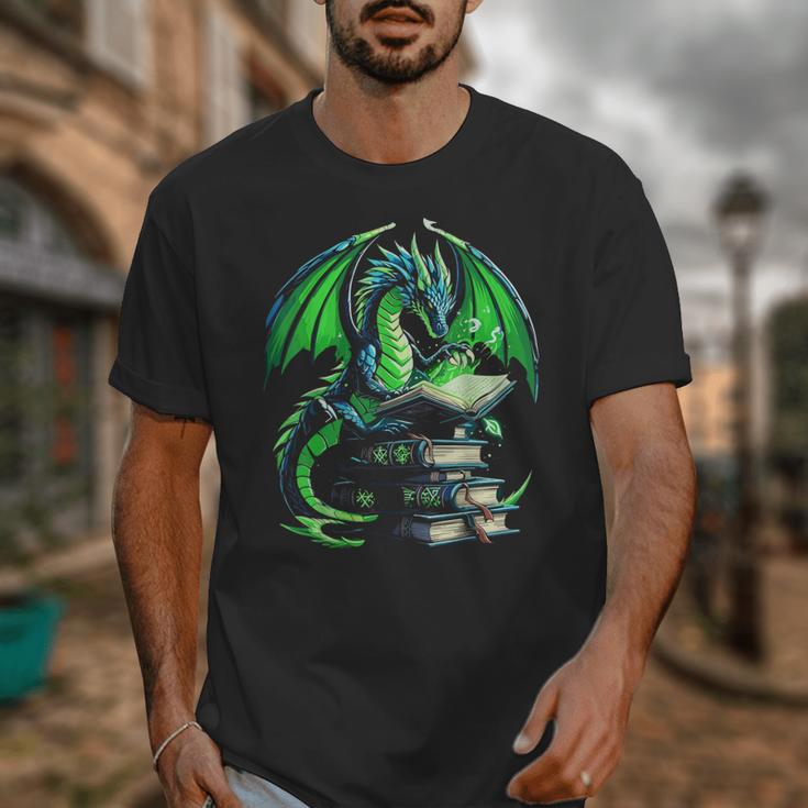 Dragon Reading Books Bookworm Unisex T-Shirt Dragon Reading Books Bookworm Unisex T-Shirt