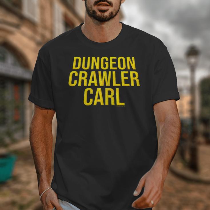 Dungeon Crawler Carl Yellow Text Logo LitRPG Series Book Unisex T-Shirt Dungeon Crawler Carl Yellow Text Logo LitRPG Series Book Unisex T-Shirt