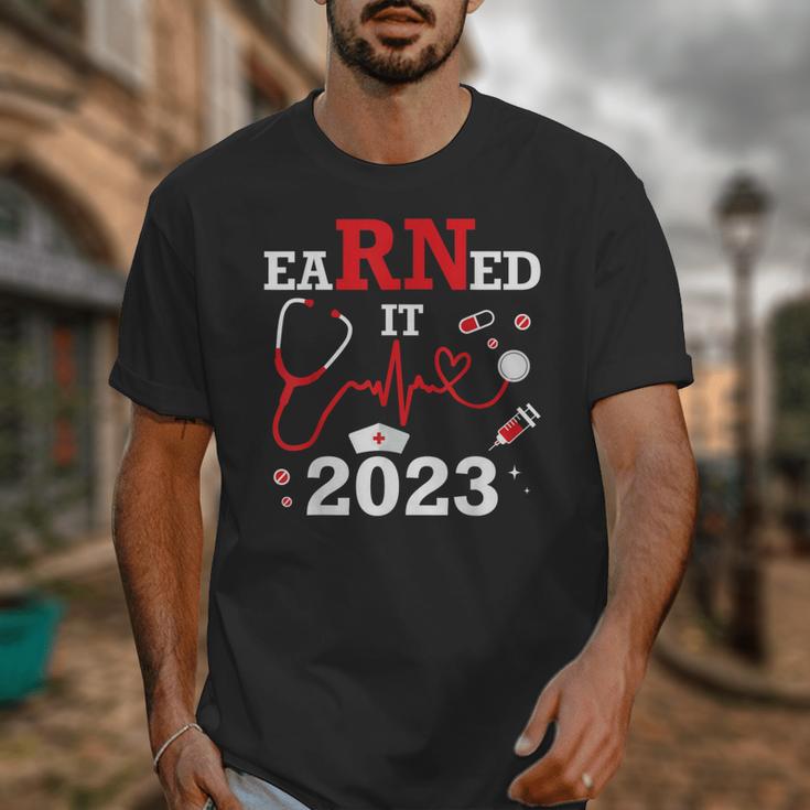 Earned It 2023 For Nurse Graduation Or RN LPN Class Of Unisex T-Shirt