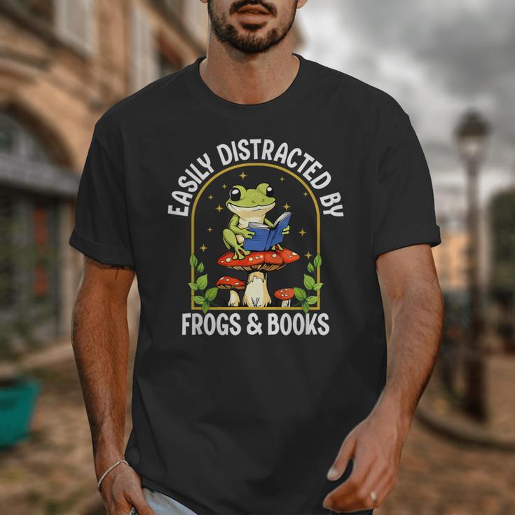 Easily Distracted By Frogs And Books Unisex T-Shirt