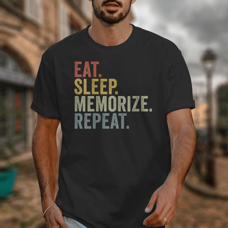 Eat Sleep Memorize Repeat Memory Unisex T-Shirt