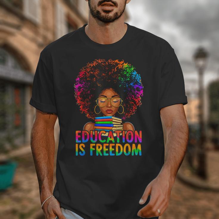 Education Is Freedom Teacher Books History Month Unisex T-Shirt Education Is Freedom Teacher Books History Month Unisex T-Shirt