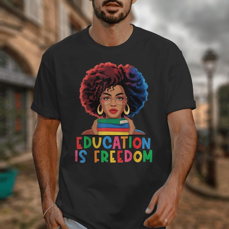 Education Is Freedom History Girl Women Book Lover Unisex T-Shirt Education Is Freedom History Girl Women Book Lover Unisex T-Shirt