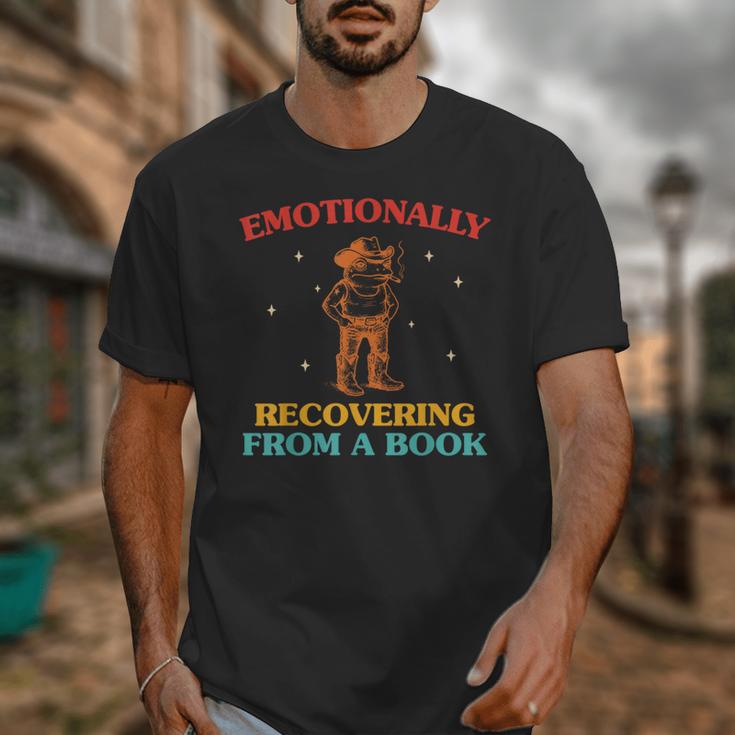 Emotionally Recovering From A Book Frog Unisex T-Shirt