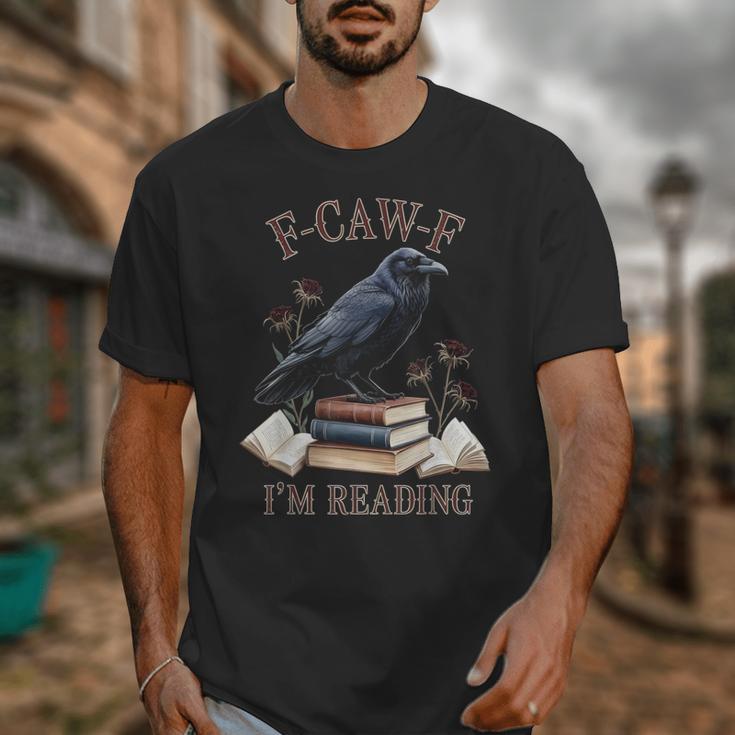 F-CAW-F Crow Book Lover Reader Gothic Humor Unisex T-Shirt F-CAW-F Crow Book Lover Reader Gothic Humor Unisex T-Shirt