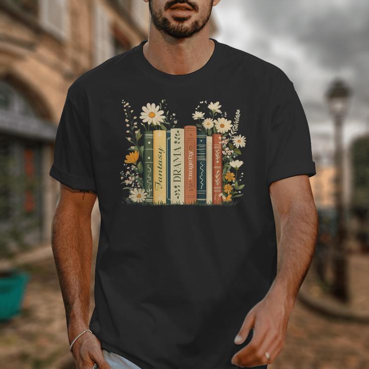 Fantasy Drama Tragedy Book Floral Subtle Unisex T-Shirt