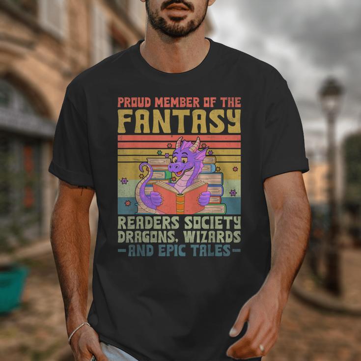 Fantasy Reader Society Reading Book Retro Bookworm Reader Unisex T-Shirt