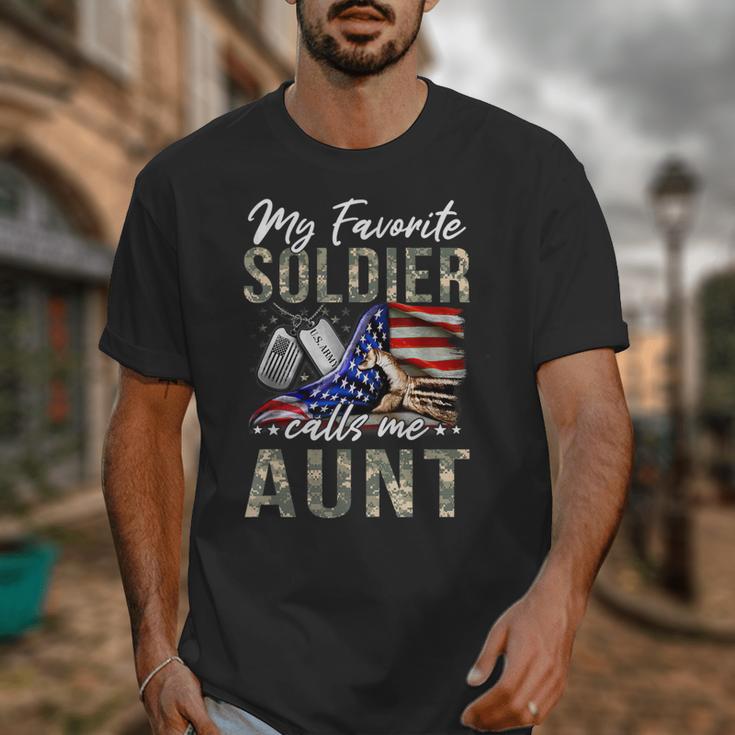 My Favorite Soldier Calls Me Aunt US Army Graduation Aunt Unisex T-Shirt