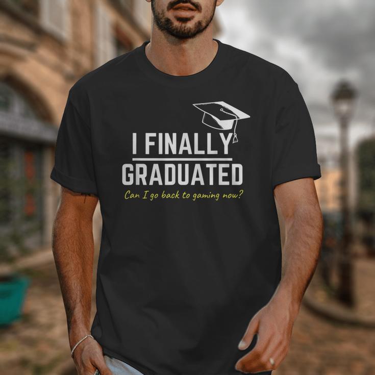 I Finally Graduated Back To Gaming Gamer Graduation Unisex T-Shirt