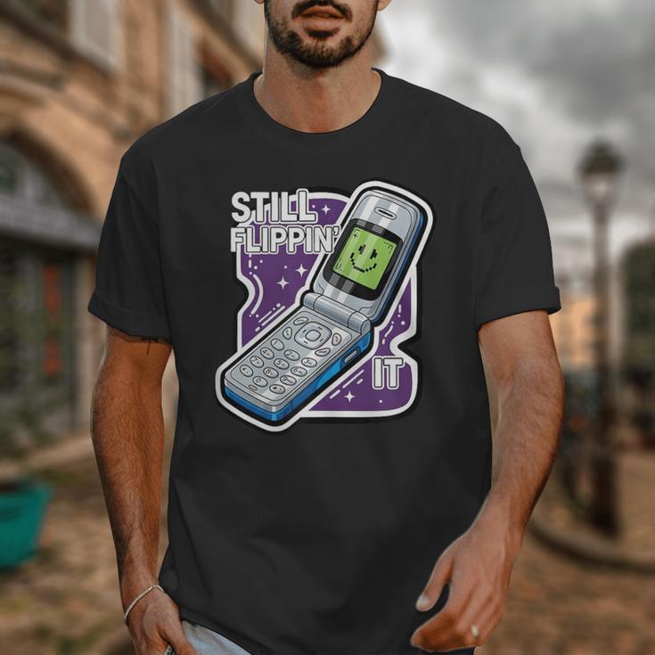 Still Flippin' It Retro Flip Phone 90s Y2K Nostalgia Unisex T-Shirt