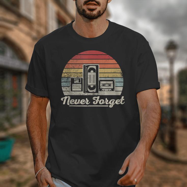 Never Forget Retro Nostalgia Vintage Cassette Unisex T-Shirt