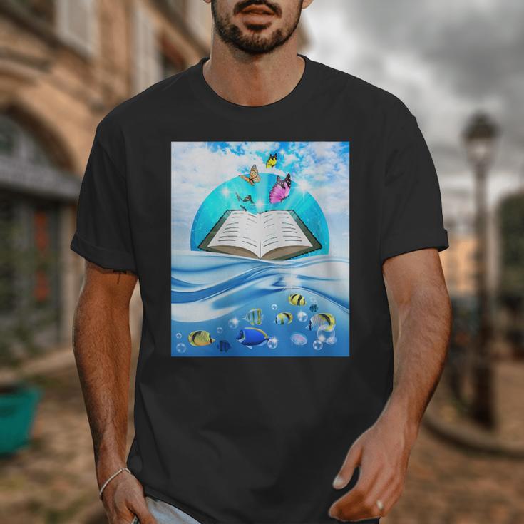 Frutiger Aero Aesthetic Tech Book Butterfly Unisex T-Shirt Frutiger Aero Aesthetic Tech Book Butterfly Unisex T-Shirt