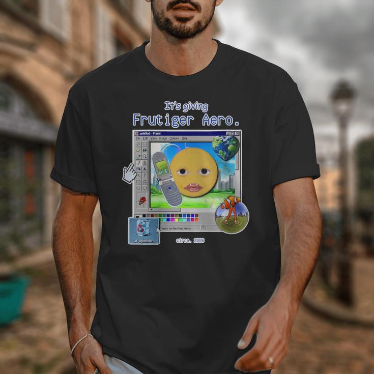 Frutiger Aero Y2K Meme Graphic 2000s Nostalgia Unisex T-Shirt