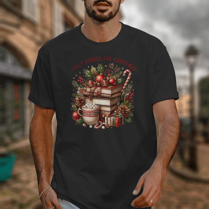 Fully Booked For Christmas Cozy Holiday Books Winter Reading Unisex T-Shirt