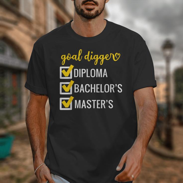 Goal Digger Inspirational Quotes Master's Degree Graduation Unisex T-Shirt