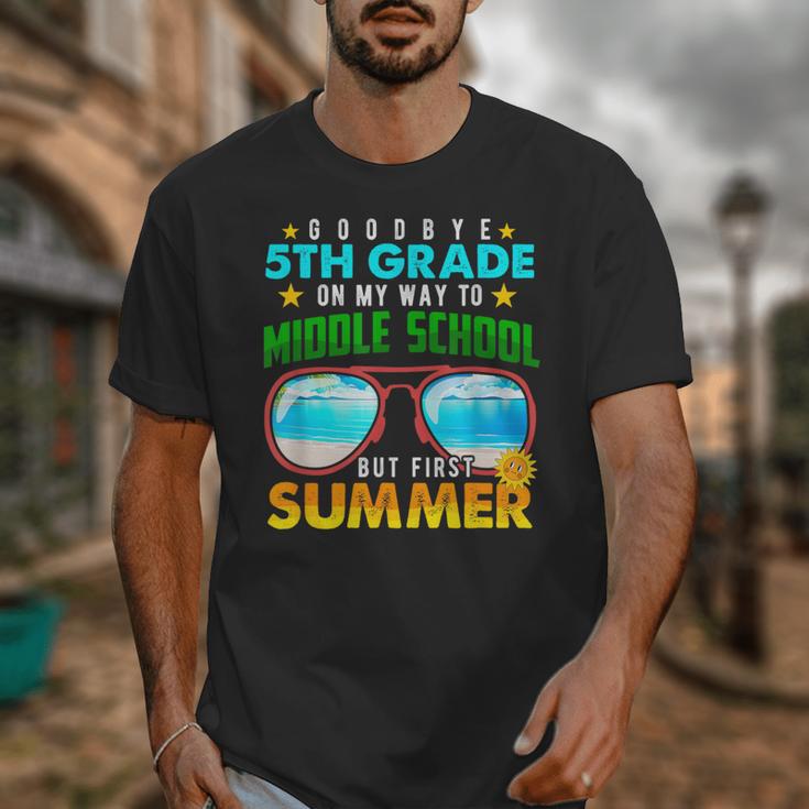 Goodbye 5th Grade Graduation To 6th Grade Hello Summer Kids Unisex T-Shirt
