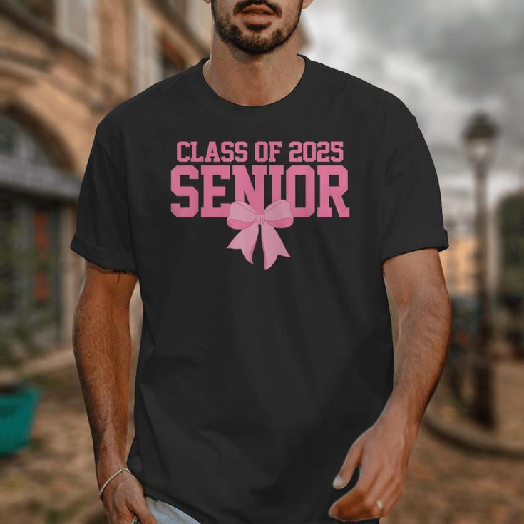 Graduate 2025 Class Of 2025 Senior Coquette Bow Graduation Unisex T-Shirt