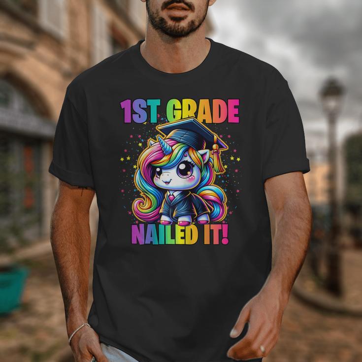 Graduation 1st Grade Unicorn Nailed It Girls Grad Magical Unisex T-Shirt