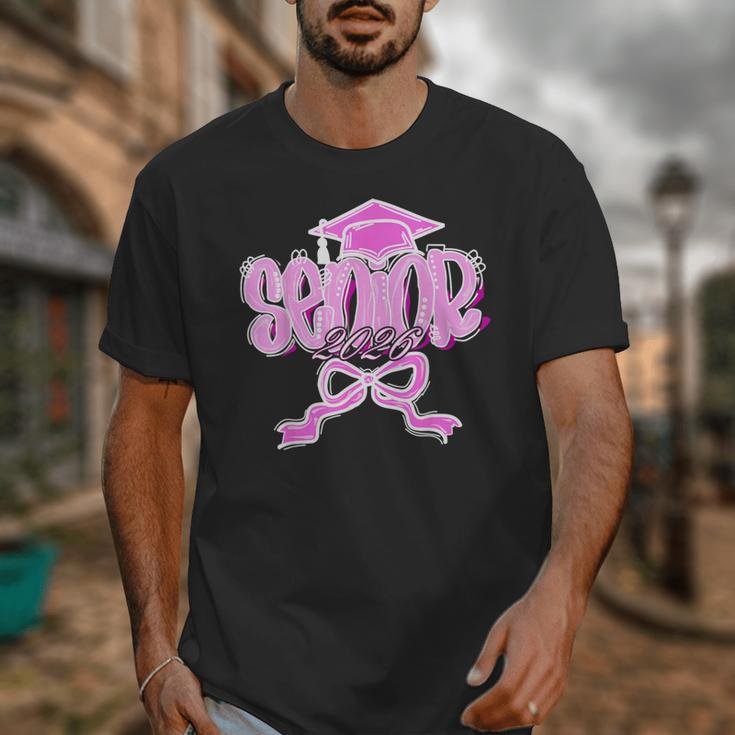 Graduation 2026 Senior 2026 Class Of 2026 Coquette Pink Girl Unisex T-Shirt