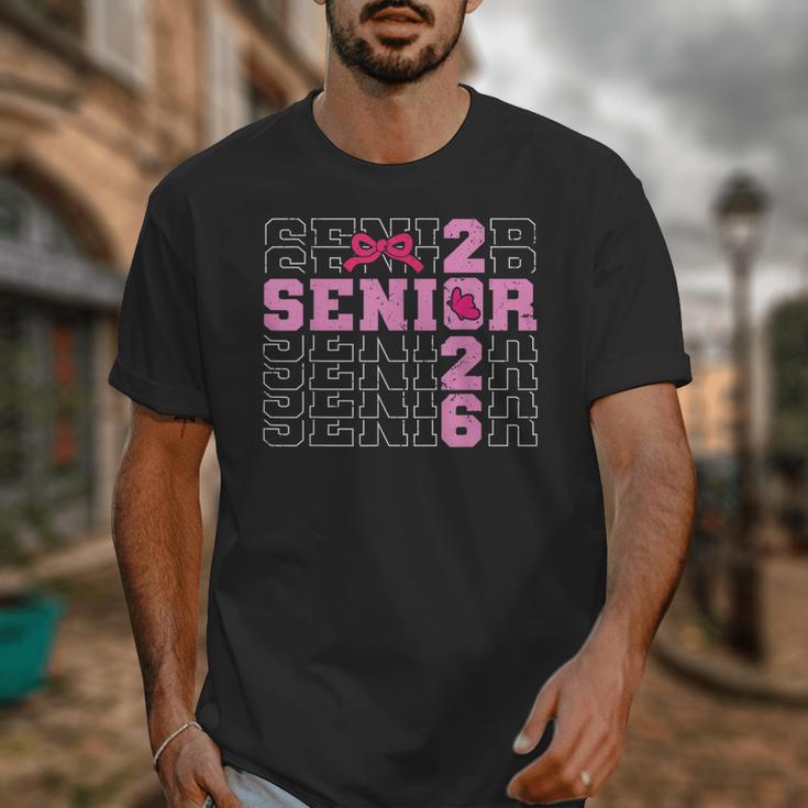 Graduation Class Of 2026 Senior 2026 Pink Bow Coquette Unisex T-Shirt