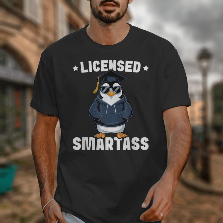Graduation Penguin Licensed Smartass Graduate Unisex T-Shirt