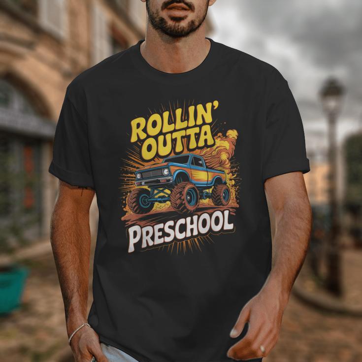 Graduation Rollin' Outta Preschool Monster Truck Boys Pre-K Unisex T-Shirt