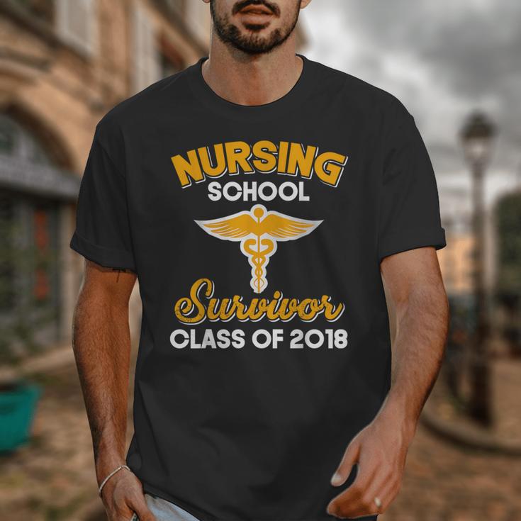Graduation Shirt Nursing School Survivor Class Of 2018 Tee Unisex T-Shirt