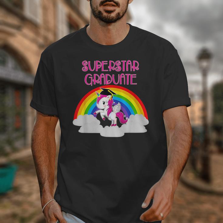 Graduation Unicorn Superstar Magical Colorful Rainbow Tshirt Unisex T-Shirt