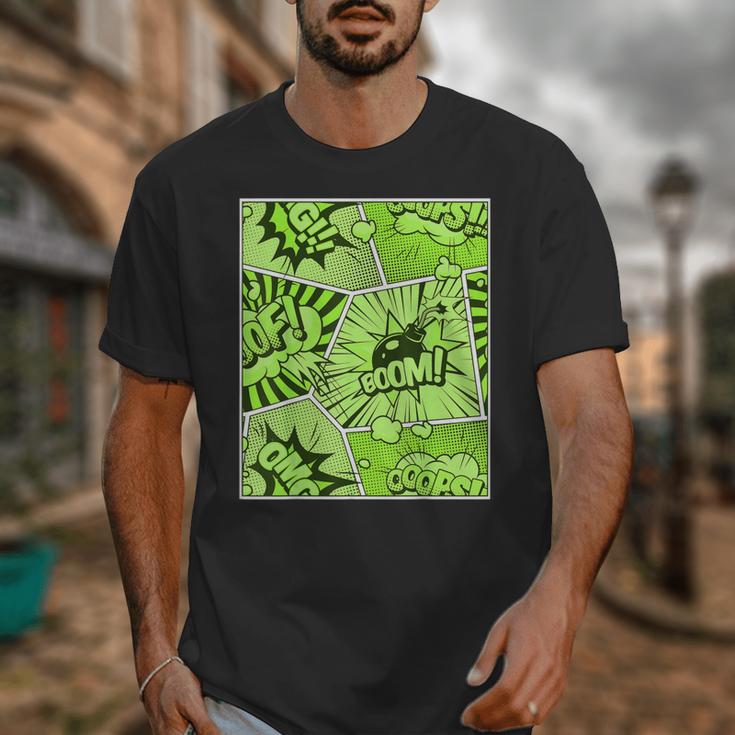 Green Comic Book Green Graphic Unisex T-Shirt Green Comic Book Green Graphic Unisex T-Shirt