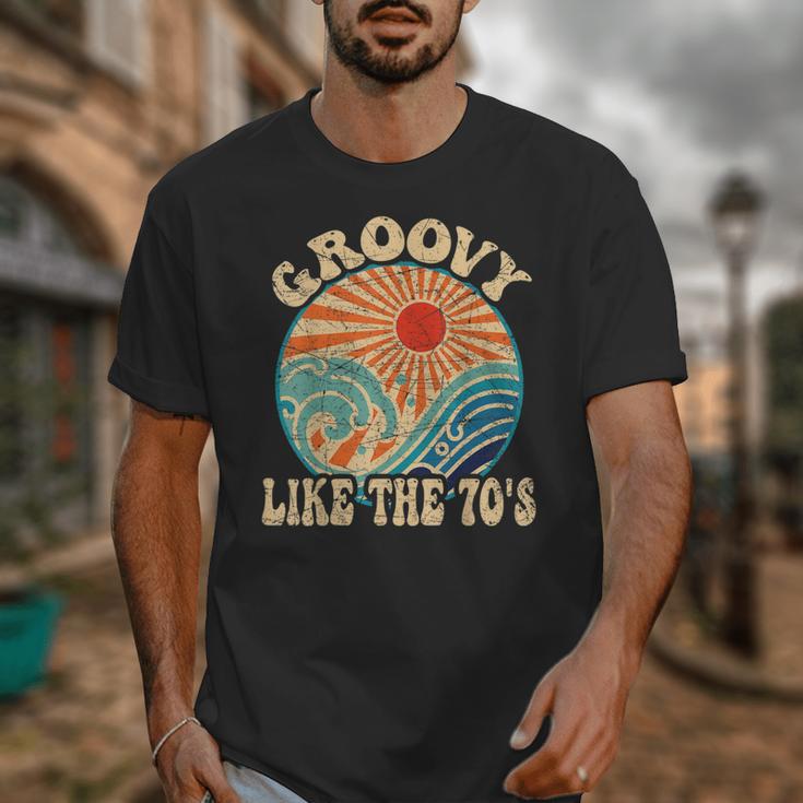 Groovy Like The 70s Aesthetic Nostalgia 1970's Retro Unisex T-Shirt Groovy Like The 70s Aesthetic Nostalgia 1970's Retro Unisex T-Shirt