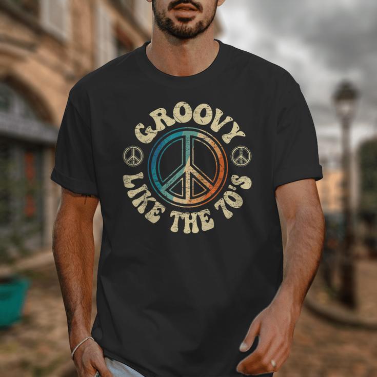 Groovy Like The 70s Peace Aesthetic Nostalgia 1970's Retro Unisex T-Shirt