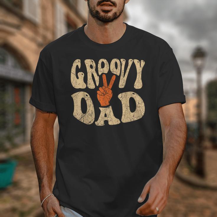Groovy Dad 70s Aesthetic Nostalgia 1970's Retro Dad Unisex T-Shirt