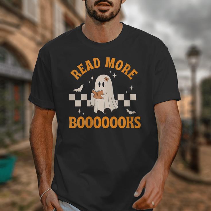 Groovy Halloween Teacher Spooky Read More Book Women Girl Unisex T-Shirt