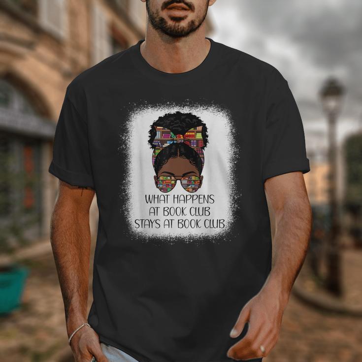 What Happens At Book Club Stays At Book Club Black Women Unisex T-Shirt What Happens At Book Club Stays At Book Club Black Women Unisex T-Shirt