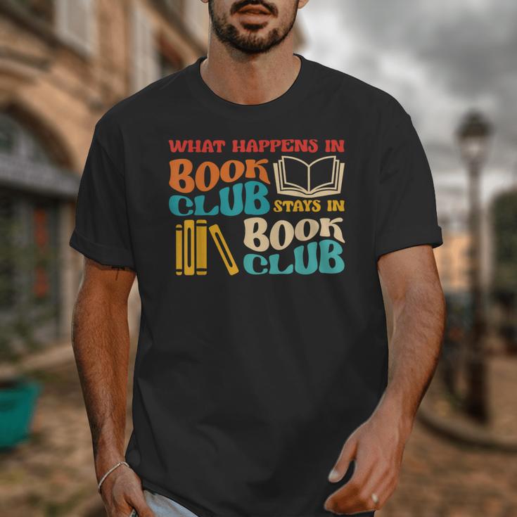 What Happens In Book Club Stays In Book Club Retro Unisex T-Shirt What Happens In Book Club Stays In Book Club Retro Unisex T-Shirt