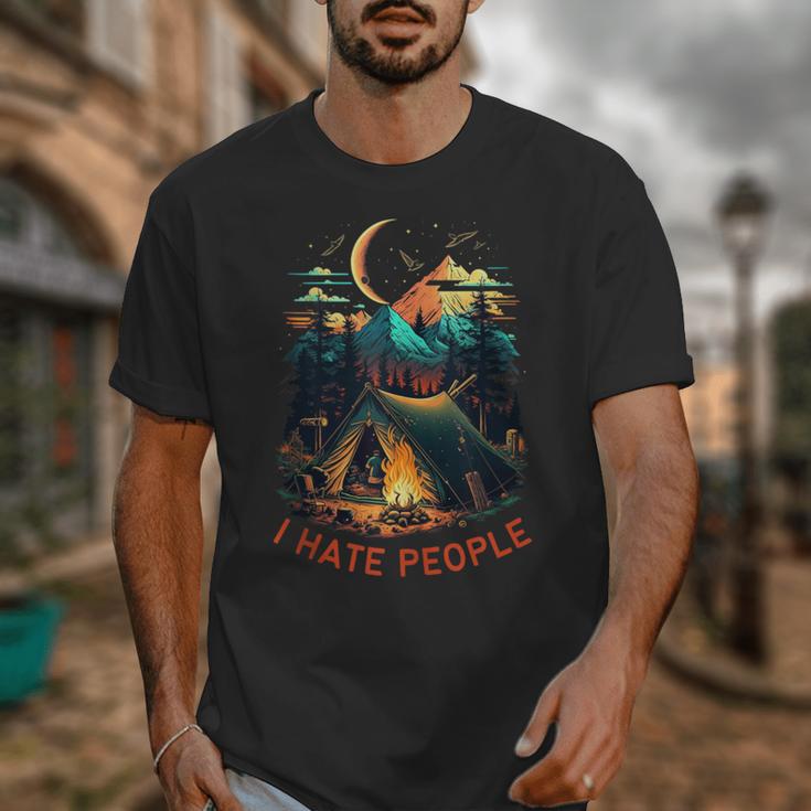 I Hate People Id Rather Be Camping Sarcastic Introvert Unisex T-Shirt I Hate People Id Rather Be Camping Sarcastic Introvert Unisex T-Shirt