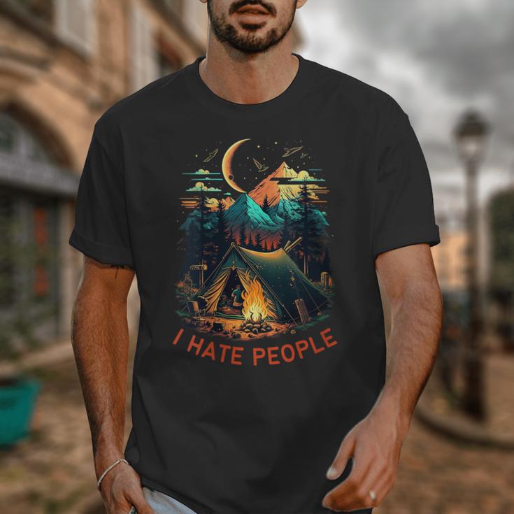 I Hate People Id Rather Be Camping Sarcastic Introvert Unisex T-Shirt I Hate People Id Rather Be Camping Sarcastic Introvert Unisex T-Shirt