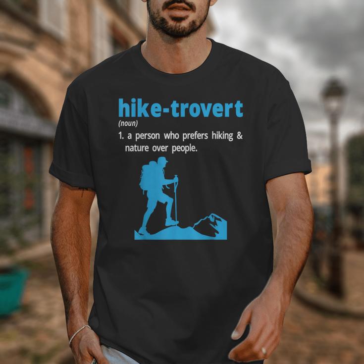Hike-Trovert Hiking Humor Definition Introvert Unisex T-Shirt Hike-Trovert Hiking Humor Definition Introvert Unisex T-Shirt