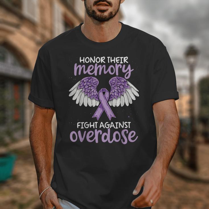 Honor Their Memory Overdose Awareness Support Unisex T-Shirt Honor Their Memory Overdose Awareness Support Unisex T-Shirt