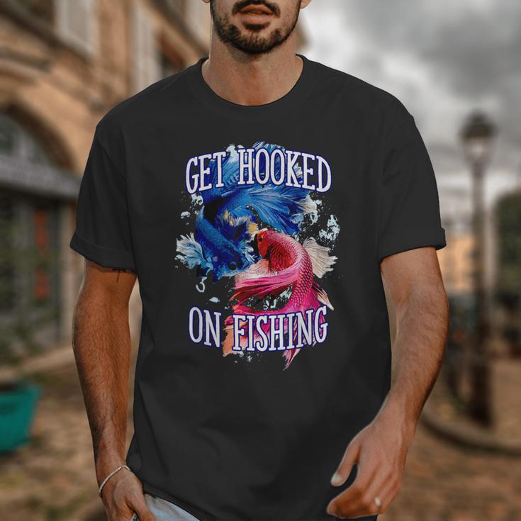 Hooked On Fishing Introvert Sayings Antisocial Quotes Unisex T-Shirt Hooked On Fishing Introvert Sayings Antisocial Quotes Unisex T-Shirt