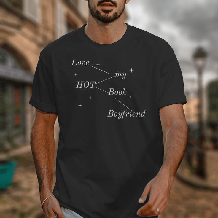 Hot Book Boyfriend Booklover Reader Fan Girl Unisex T-Shirt Hot Book Boyfriend Booklover Reader Fan Girl Unisex T-Shirt