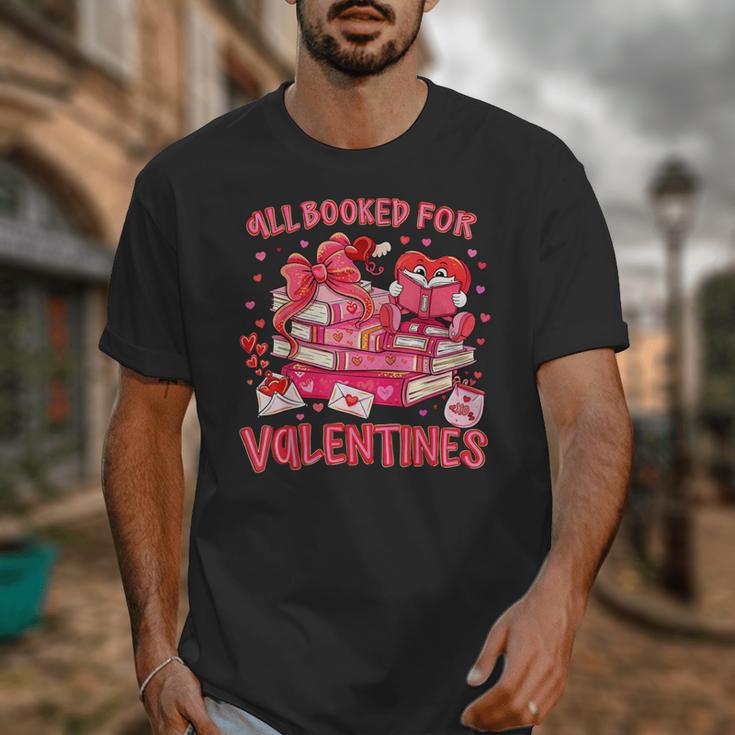 HUGvyn All Booked For Valentines Teacher Book Reading Heart Unisex T-Shirt