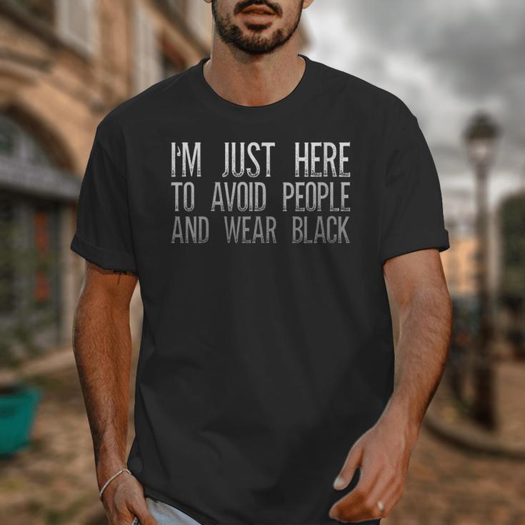 I'm Just Here To Avoid People And Wear Introvert Unisex T-Shirt I'm Just Here To Avoid People And Wear Introvert Unisex T-Shirt