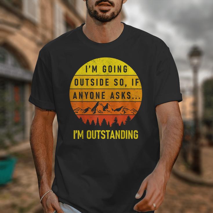 I'm Outstanding Retro Introvert Mountain Trip Lover Unisex T-Shirt