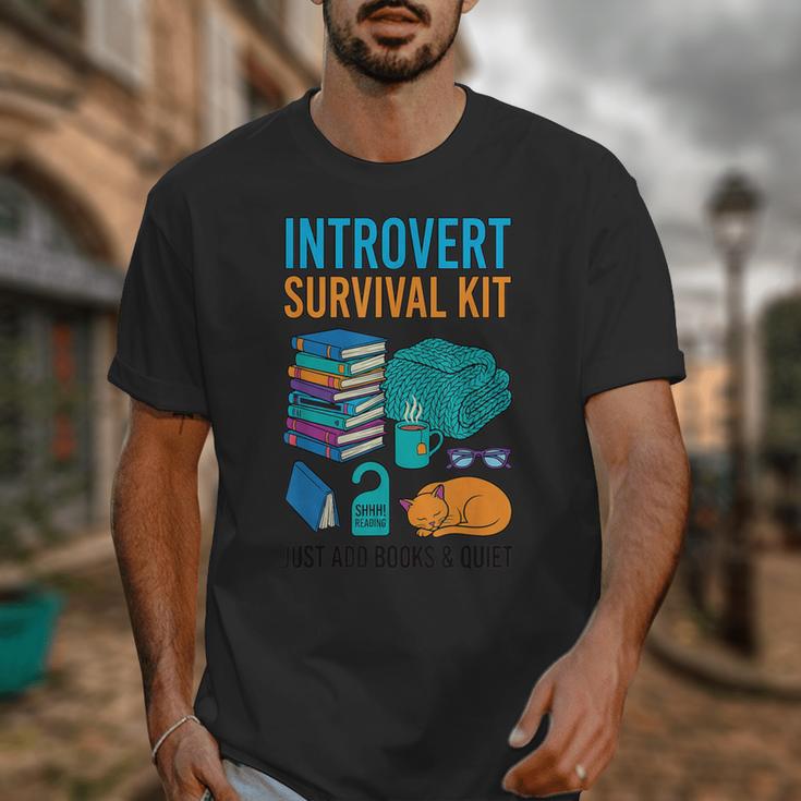 Introvert Book Lover Introvert Survival Kit Unisex T-Shirt Introvert Book Lover Introvert Survival Kit Unisex T-Shirt