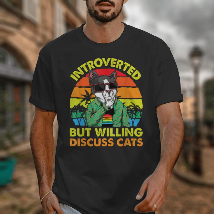 Introvert Cats Sarcasm Cat Lover Introverts Unisex T-Shirt